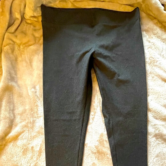 MATTY M Pull On, Thick Stretch Leggings, Charcoal Gray, Size Large. - Picture 3 of 7